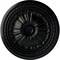 Ekena Millwork Alexa Ceiling Medallion (Fits Canopies up to 2 7/8"), Hand-Painted Jet Black, 20 1/2"OD x 1 7/8"P CM20ALBLF - alternate 1